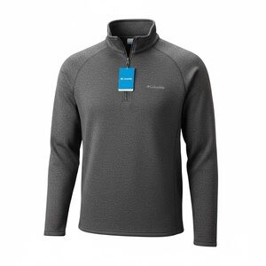 Columbia Mountain III Half-Zip Fleece Long-Sleeve Pullover- Boulder Heather - XL